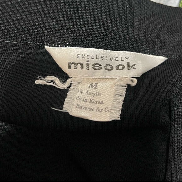 Misook Black Midi Skirt Women's Size Medium M - Picture 4 of 4